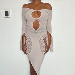 Poster Girl Charlotte Dress in Bone